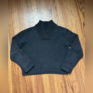 Black Chunky Knit Sweater